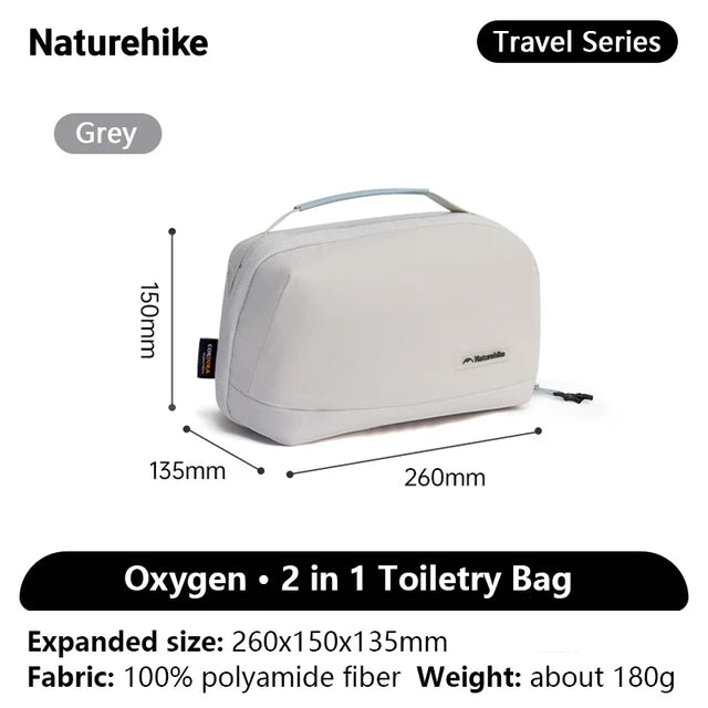Naturehike Oxygen 2 in 1 Toiletry Bag with Wet & Dry Separation
