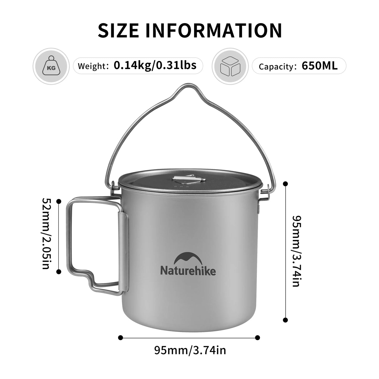 Naturehike Titanium Hanging Pot