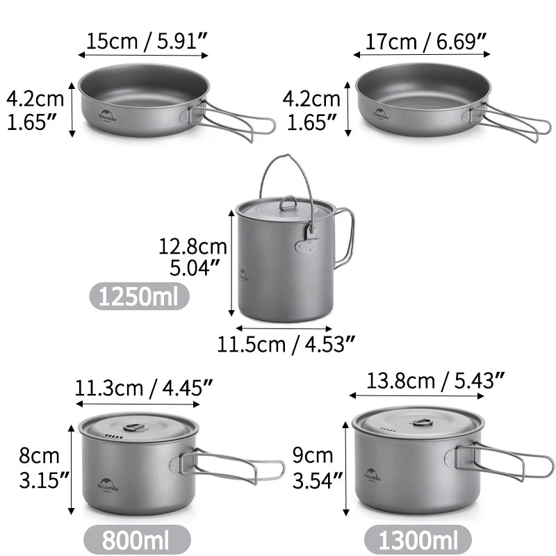 Naturehike Titanium Cookware