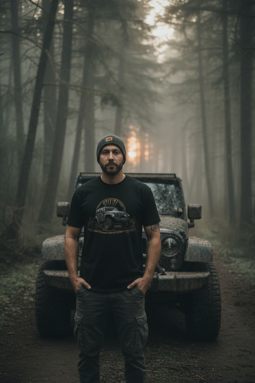 Close-Up Jeep Tee Portrait