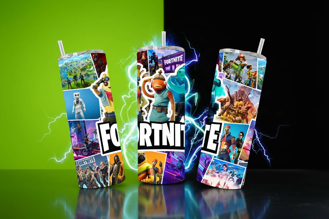 Fortnite 2 Tumbler - Matching Background & Effects
