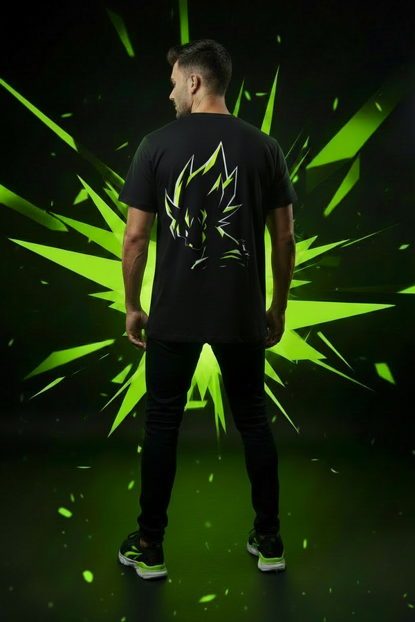 Goku Tee Exact Design on Starburst Background