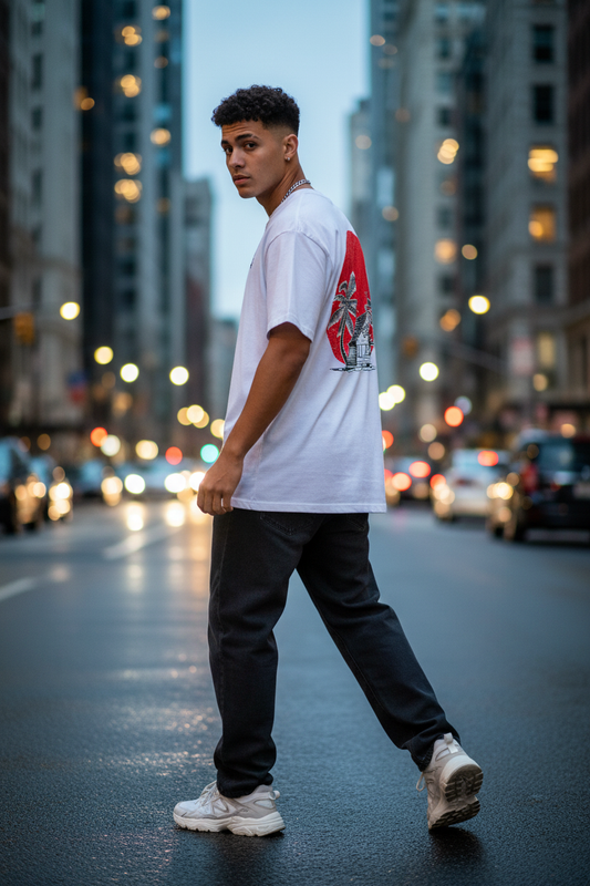 Kame House Tee – Over Shoulder Pose